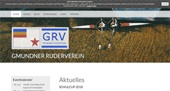 Desktop Screenshot of gmundner-ruderverein.at
