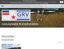 Tablet Screenshot of gmundner-ruderverein.at